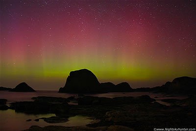 Ballintoy/White Park Bay Beach Aurora Outburst - March 27th 2012